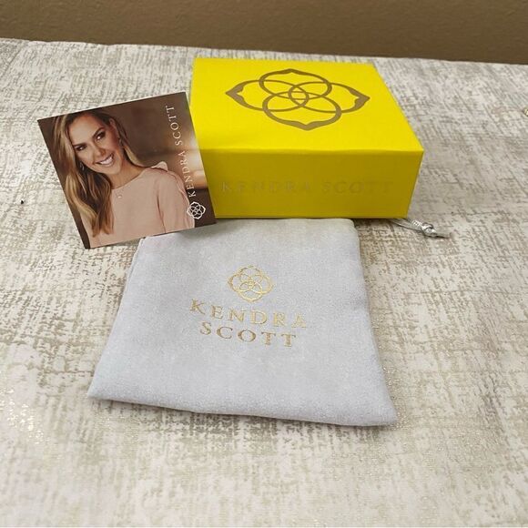 Kendra Scott Gold Ellen Abalone Shell Long Necklace. Box and Dust Bag. NWT - Picture 9 of 9